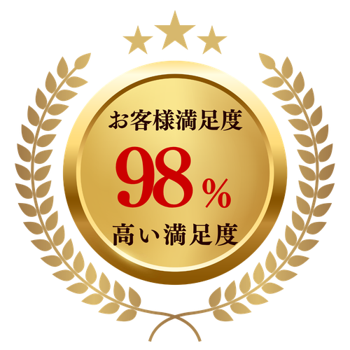 優建装 お客様満足度98%