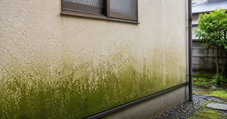 外壁の苔のイメージ