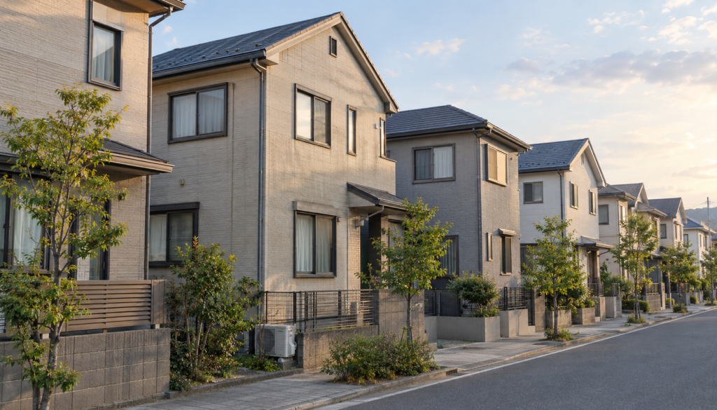 クリヤー塗装された住宅のイメージ